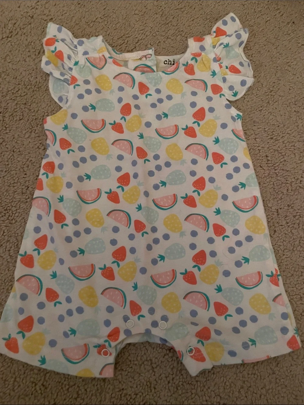 Set of 2 chick pea Rompers